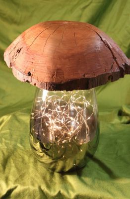champignon pied en verre